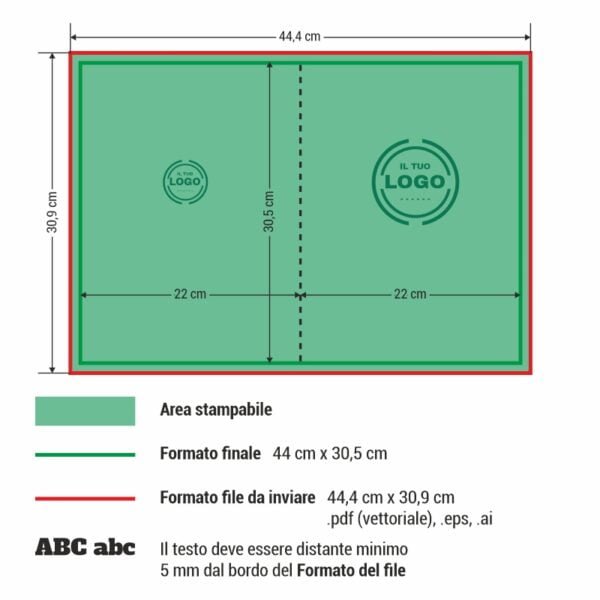 PrintOK - Cartelline di presentazione senza lembi per A4 template